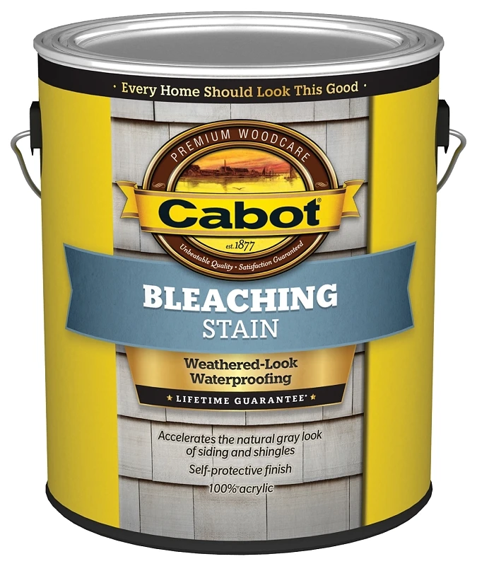 Bleaching Stain, Acrylic, Natural Driftwood Gray, 1-Gallon