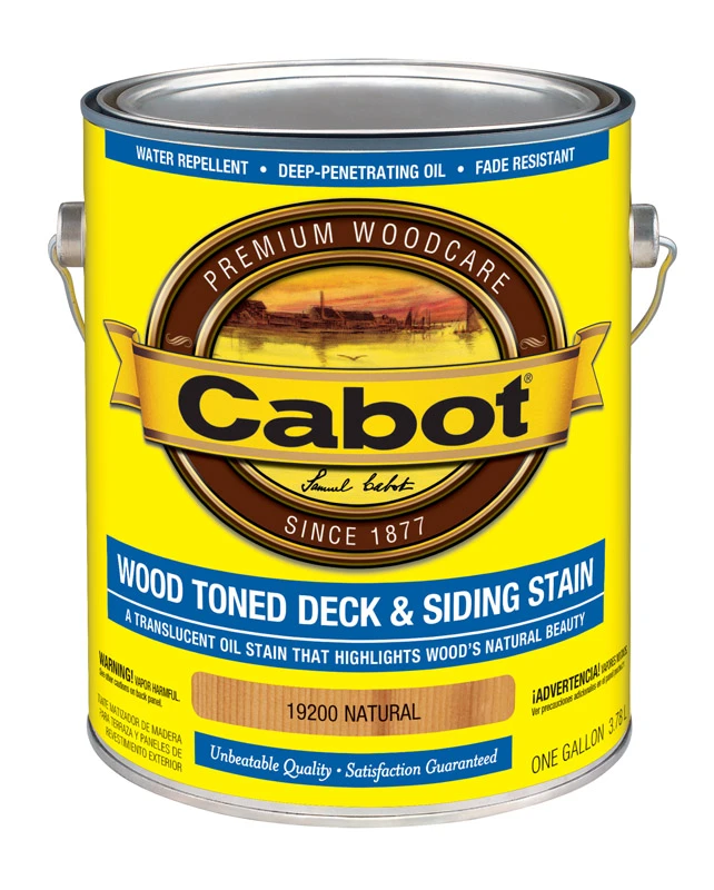 Wood Toned Deck & Siding Stain, Natural, 1-Gallon