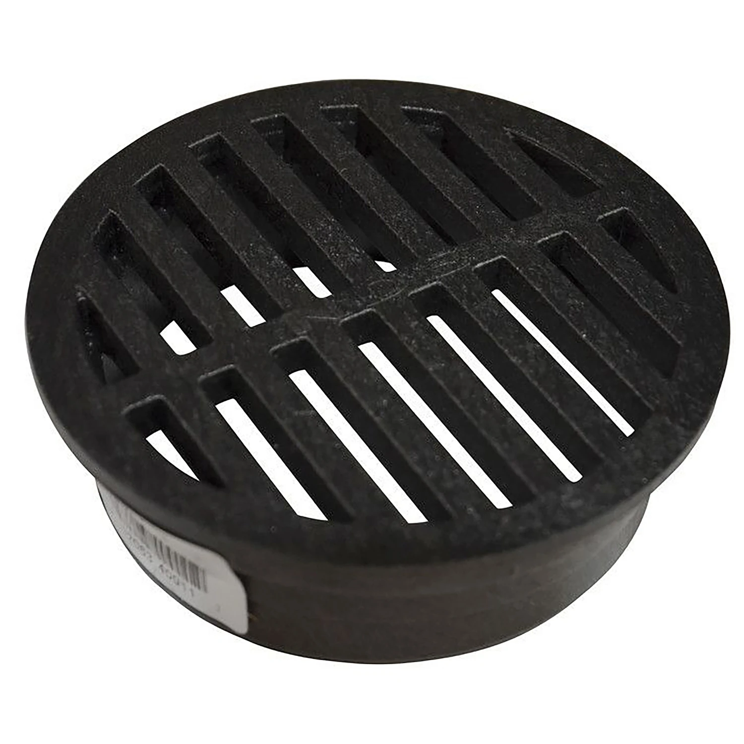 Round Grate, Black Foam Polyolefin, 4 In.