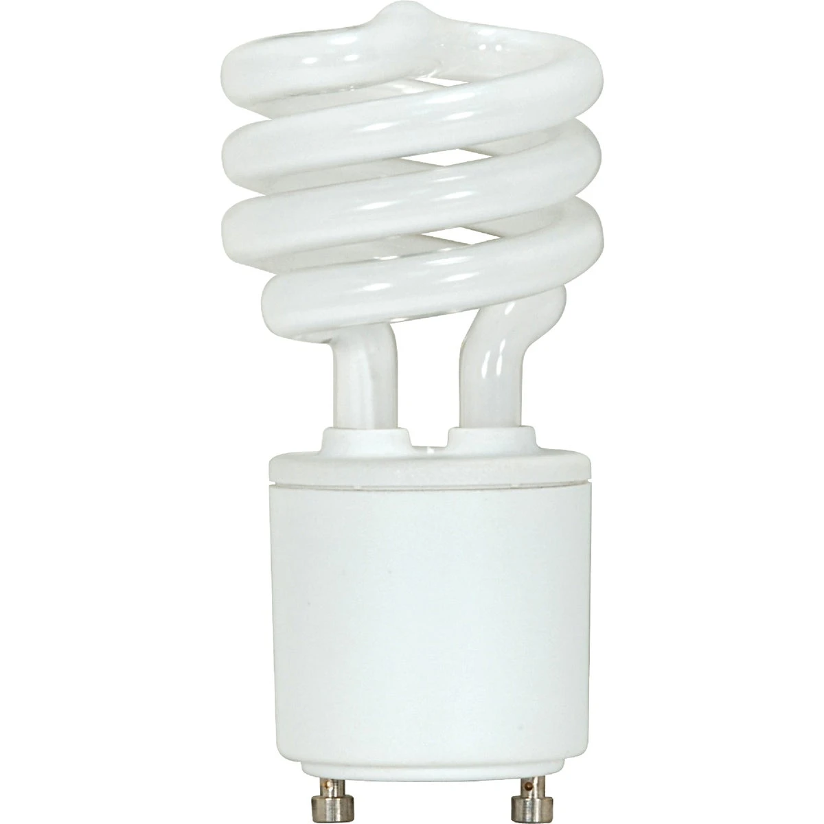 60w Equivalent Neutral White Gu24 Base T2 Spiral Cfl Light Bulb S8226