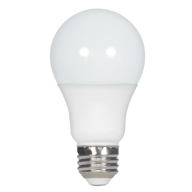 Satco 60W Equivalent Warm White A19 Medium Dimmable LED Light Bulb