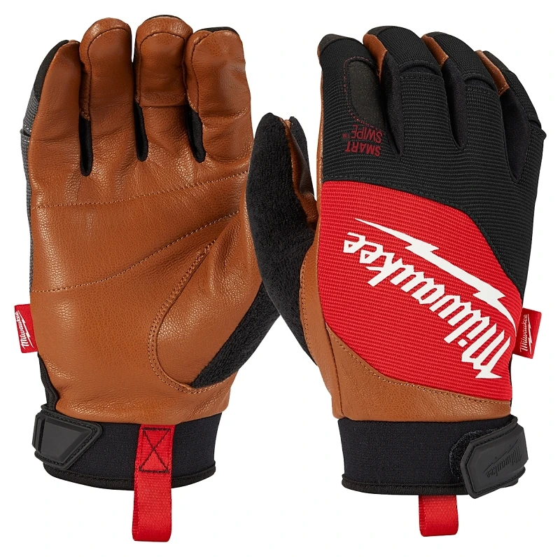Unisex Large Goatskin Leather Performance Work Gloves - Model 48-73-0022