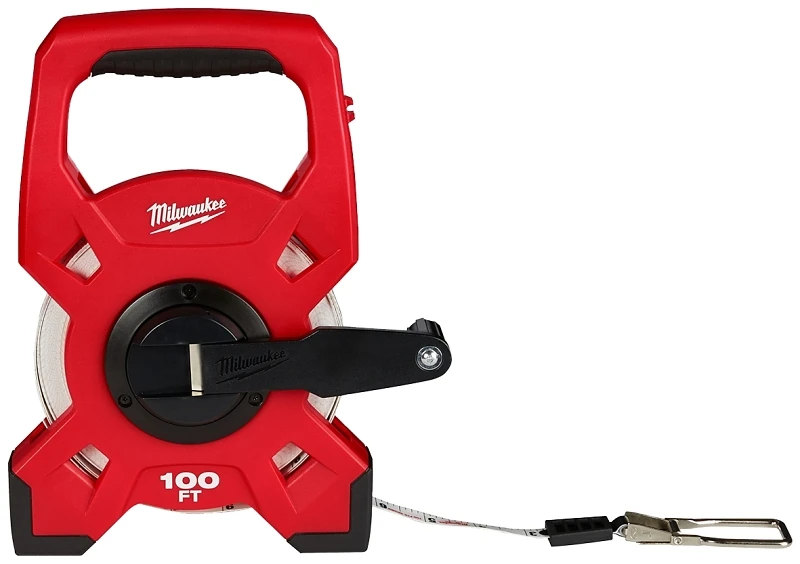 100 Ft. Fiberglass Open Reel Tape Measure, 1/2 In. Wide, Model 48-22-5301