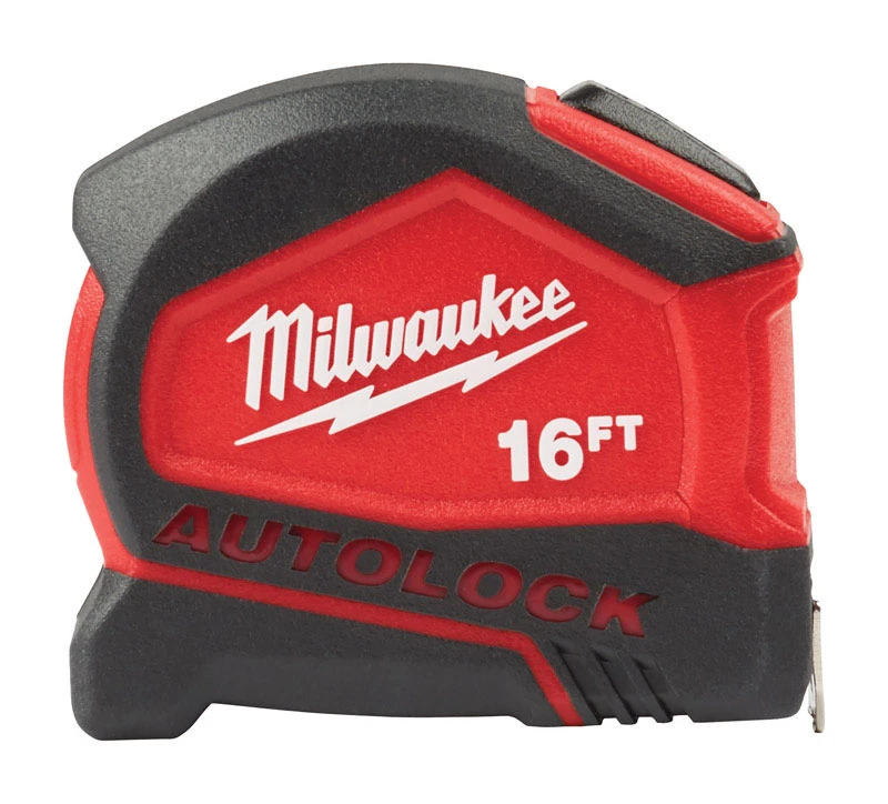 16 Ft. Compact Auto Lock Tape Measure, 1.88 In. W, Model 48-22-6816