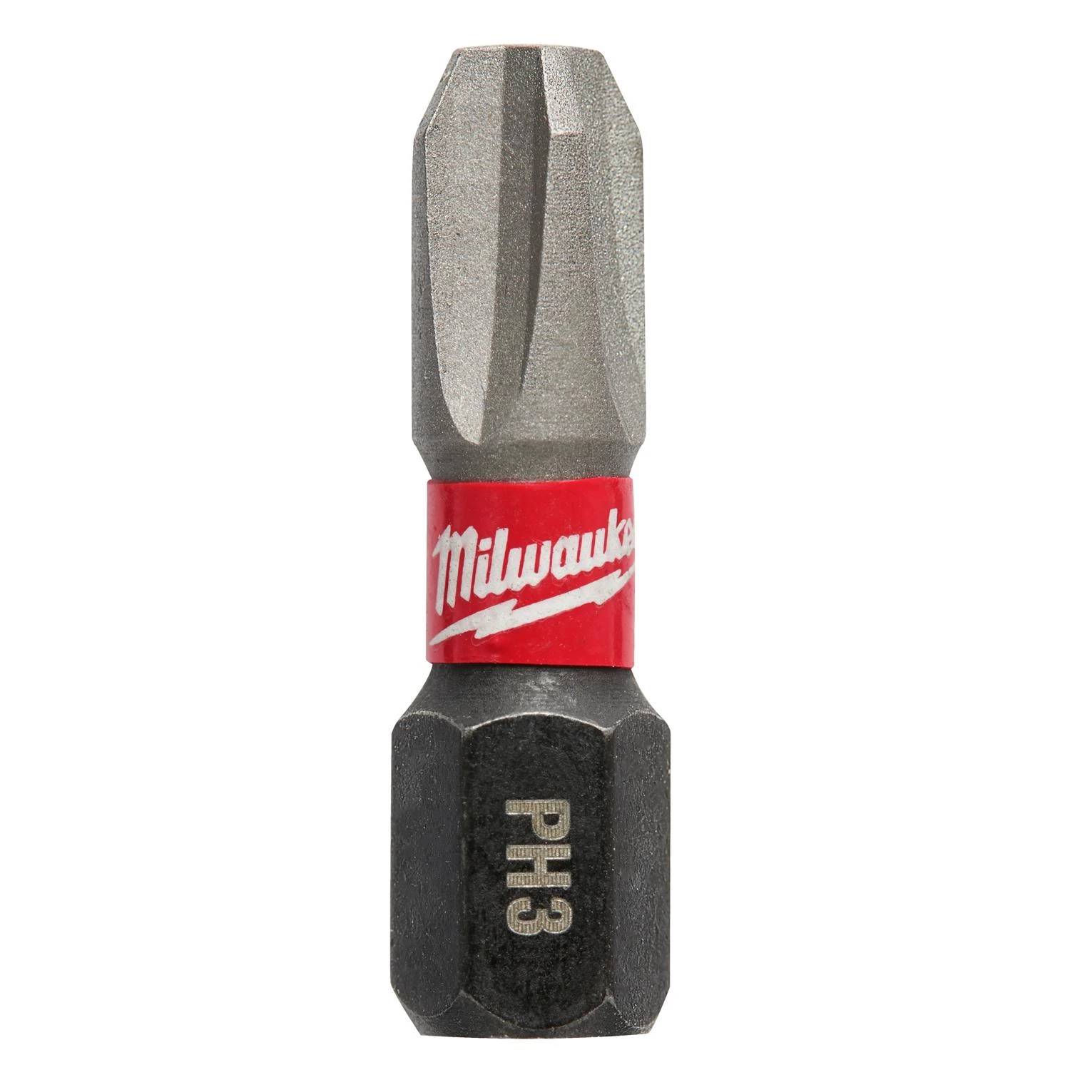 Milwaukee 48-32-4663 Insert Bit, #3 Drive, Phillips Drive, 1/4 in Shank, Hex Shank, 1 in L, Steel