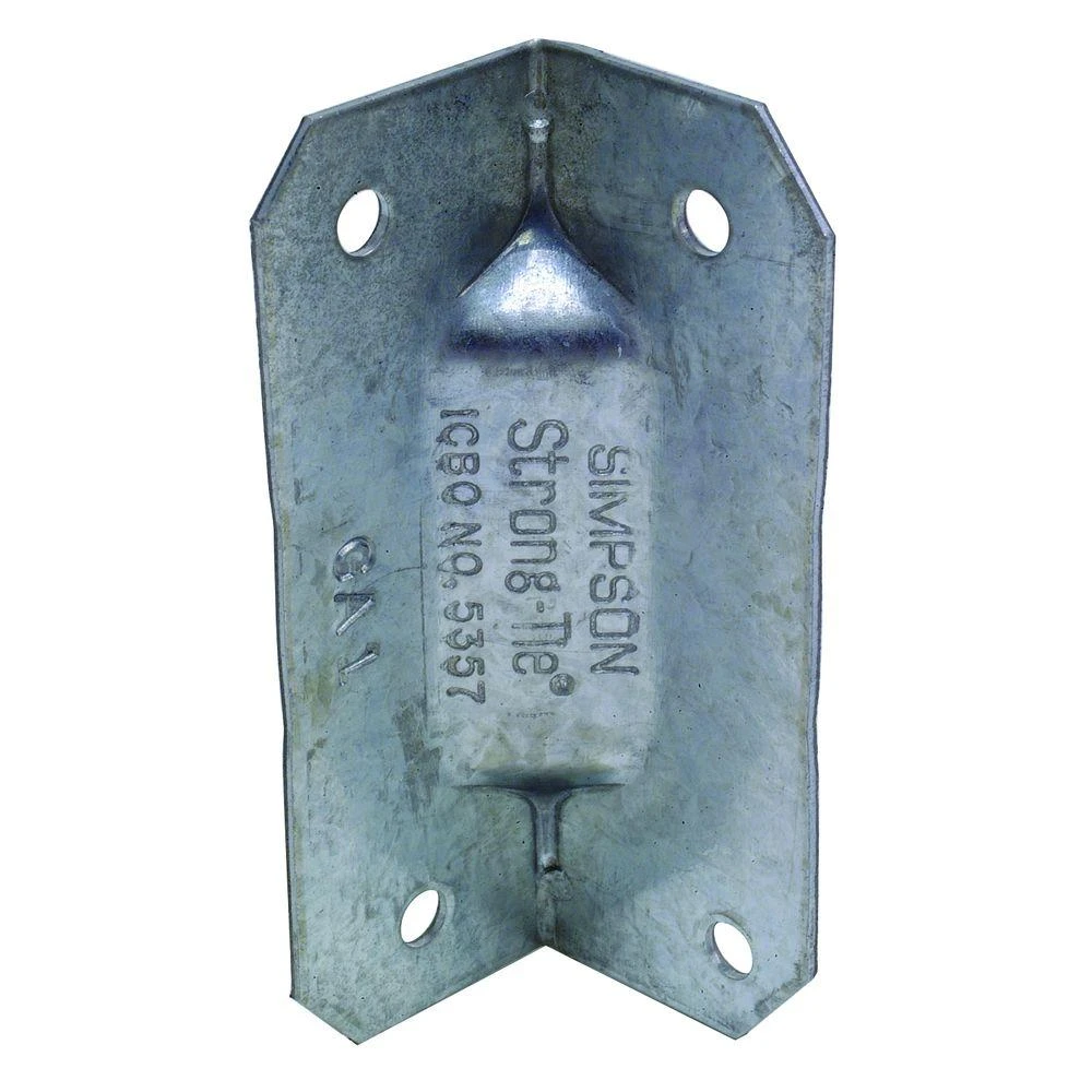 Gusset Angle Connector, 18 Gauge Steel, 2.75 x 1 In.