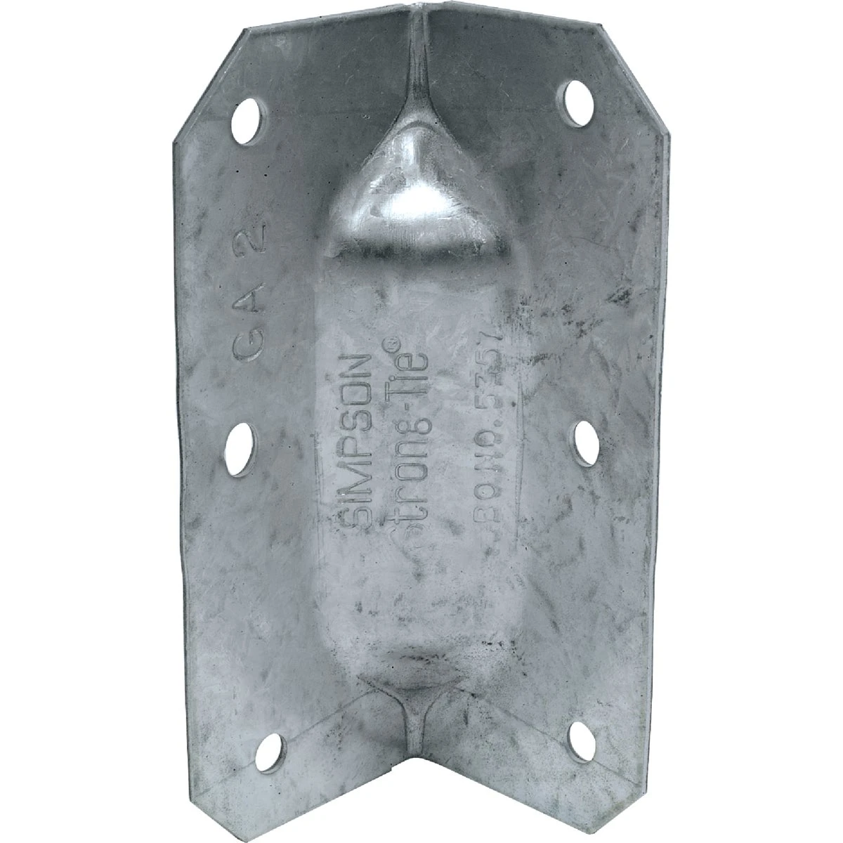 Gusset Angle Connector, 18 Gauge Steel, 3.25 x 1.25 In.