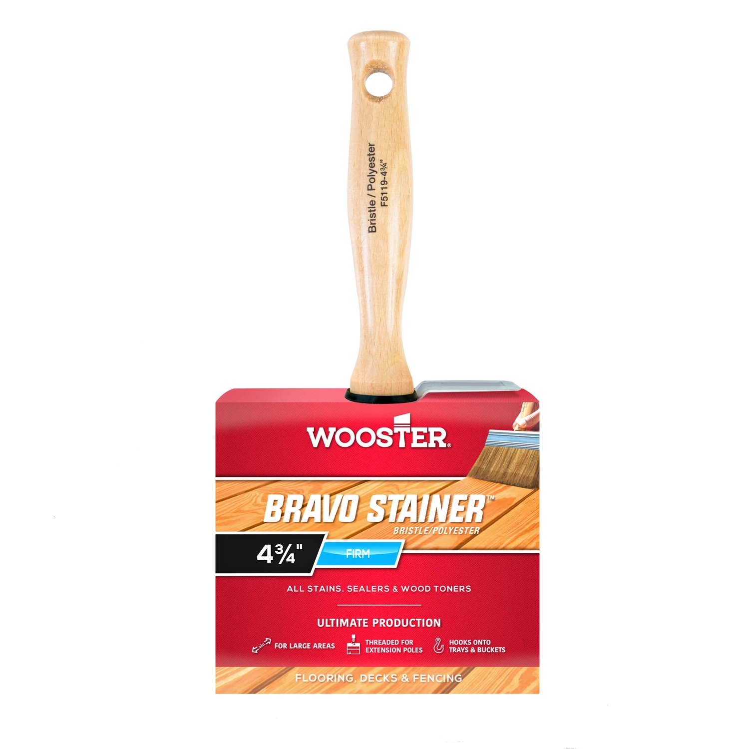 Stain Brush, 4-3/4-In.