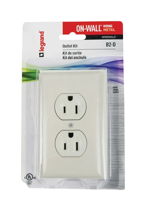 Ivory Metallic Outlet Kit