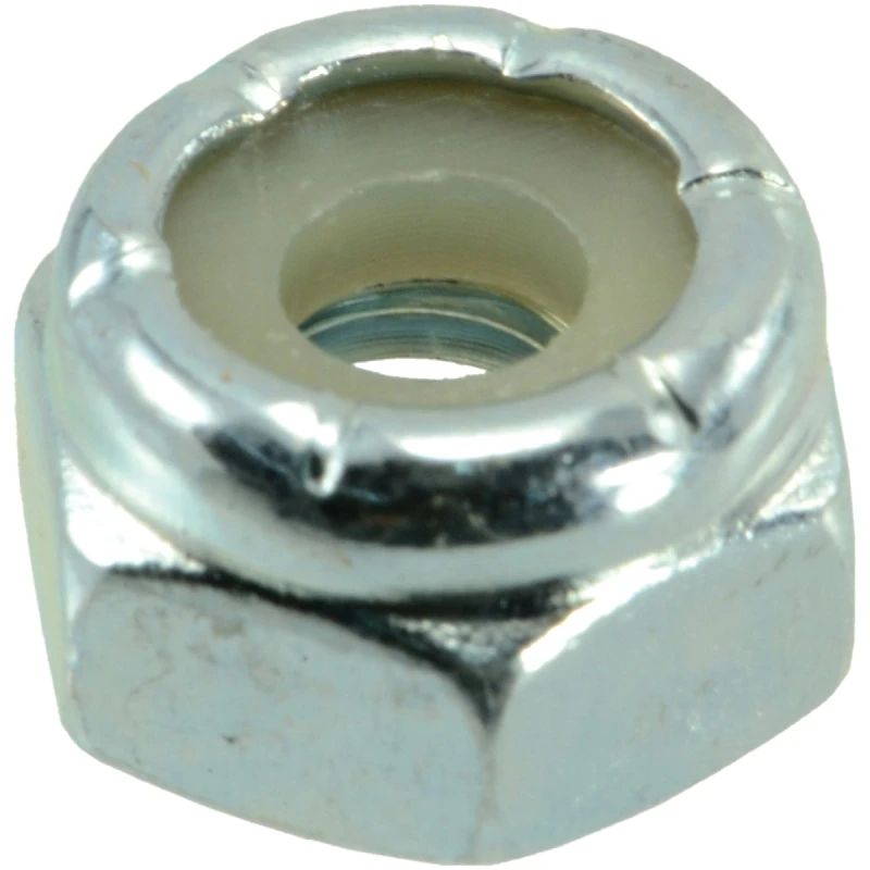 03648 Locknut Hex Zinc Nylon 10-24, Coarse Thread, 100 Pk