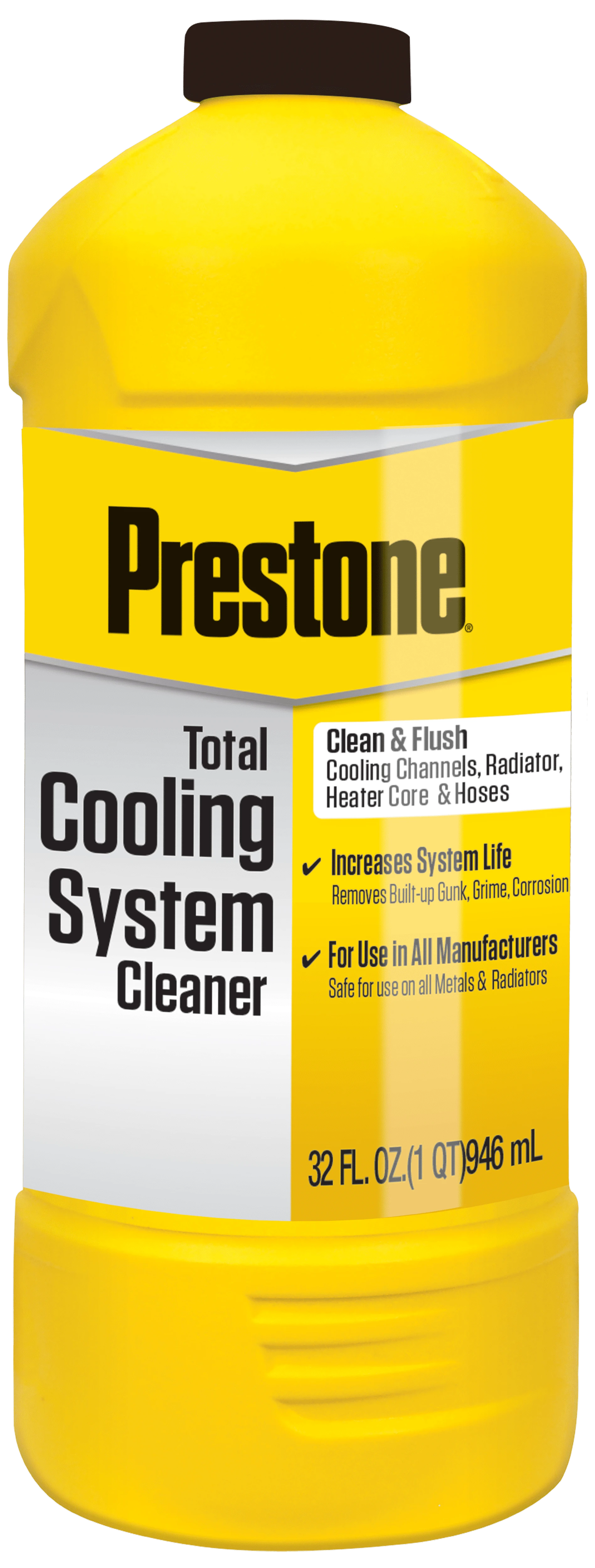 Prestone AS-105Y Series AS105Y Radiator Flush and Cleaner, 22 oz Bottle, Liquid, Sweet