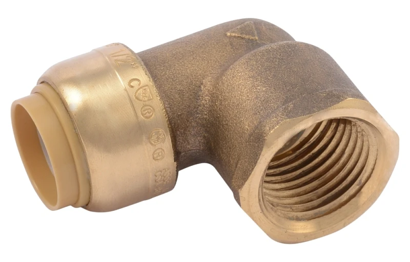 1/2 In. X 1/2 In. Push-to-connect Brass Elbow 90-degree