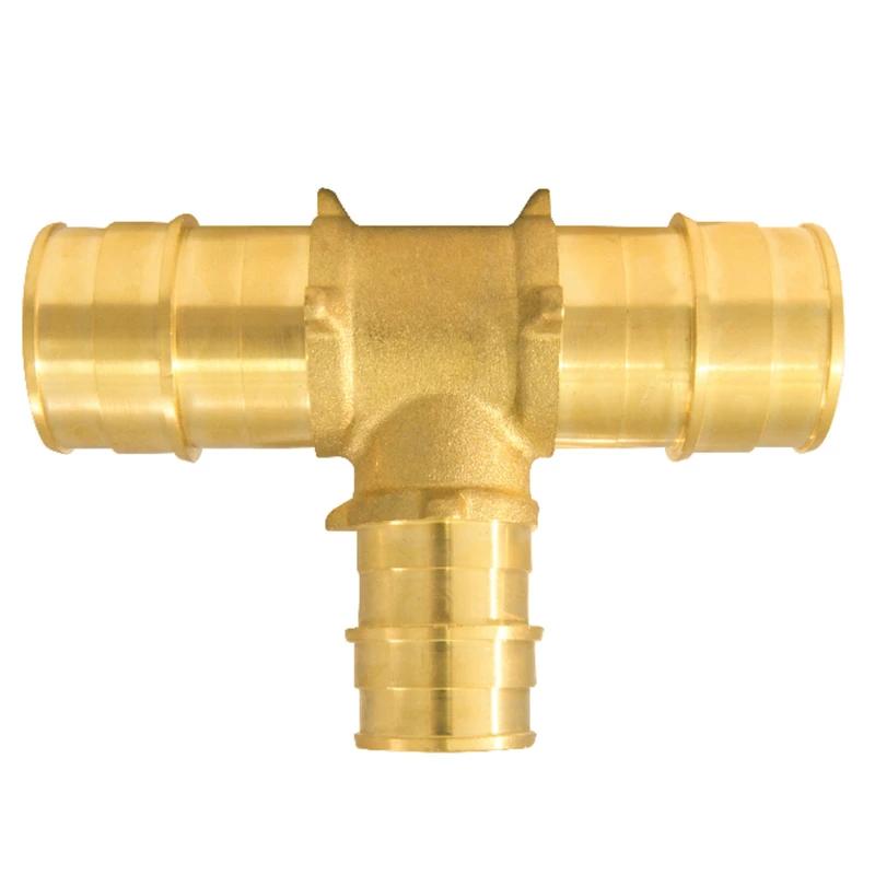 Apollo Expansion Pex A 1 In. Barb Brass Tee, Lead-free, Model Epxt11, 10 Pk