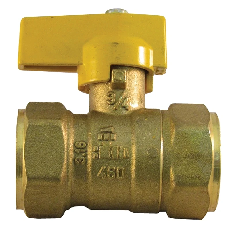 3/4 In. Fip X 3/4 In. Fip Gas Valve - Brass Construction