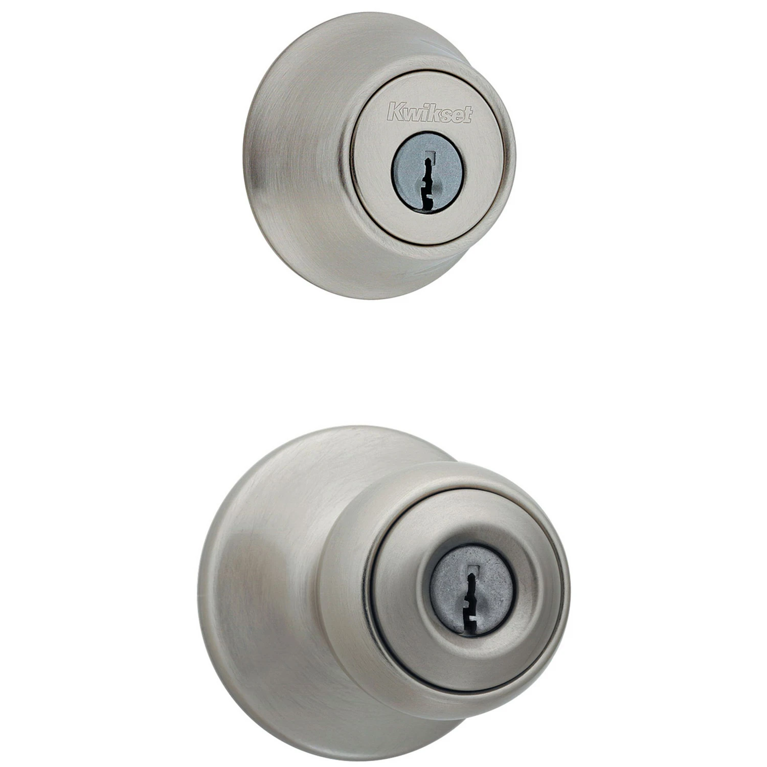 Security Combination Pack Lockset, Satin Nickel