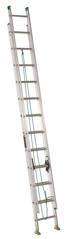 24-Ft. Extension Ladder, Aluminum, Type II, 225-Lb. Duty Rating