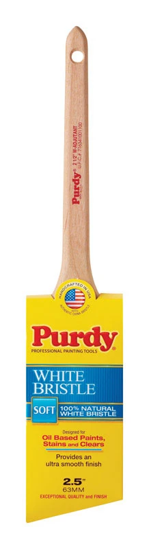 Angular Sash & Trim Paint Brush, China White, 2.5 In.