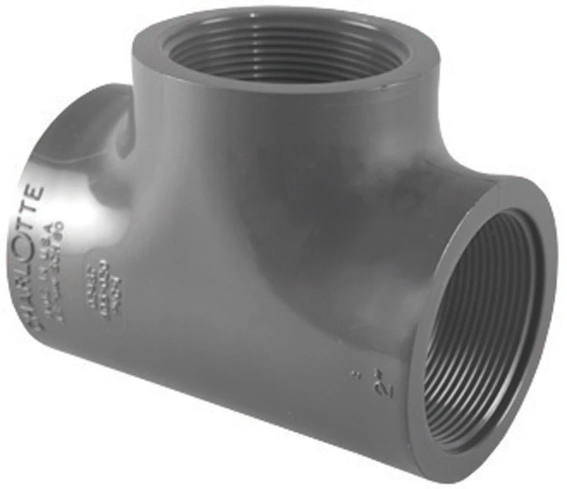 Charlotte Pipe 1-in dia PVC Sch 80 Tee