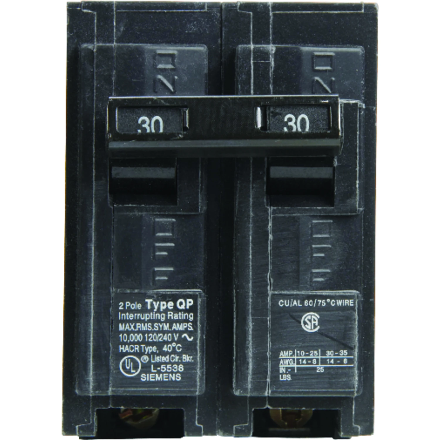 Siemens - Double-Pole Circuit Breaker, 30A