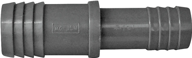 Boshart UPPRC-1007 Reducing Pipe Coupling, 1 x 3/4 in, Insert, Polypropylene, Gray