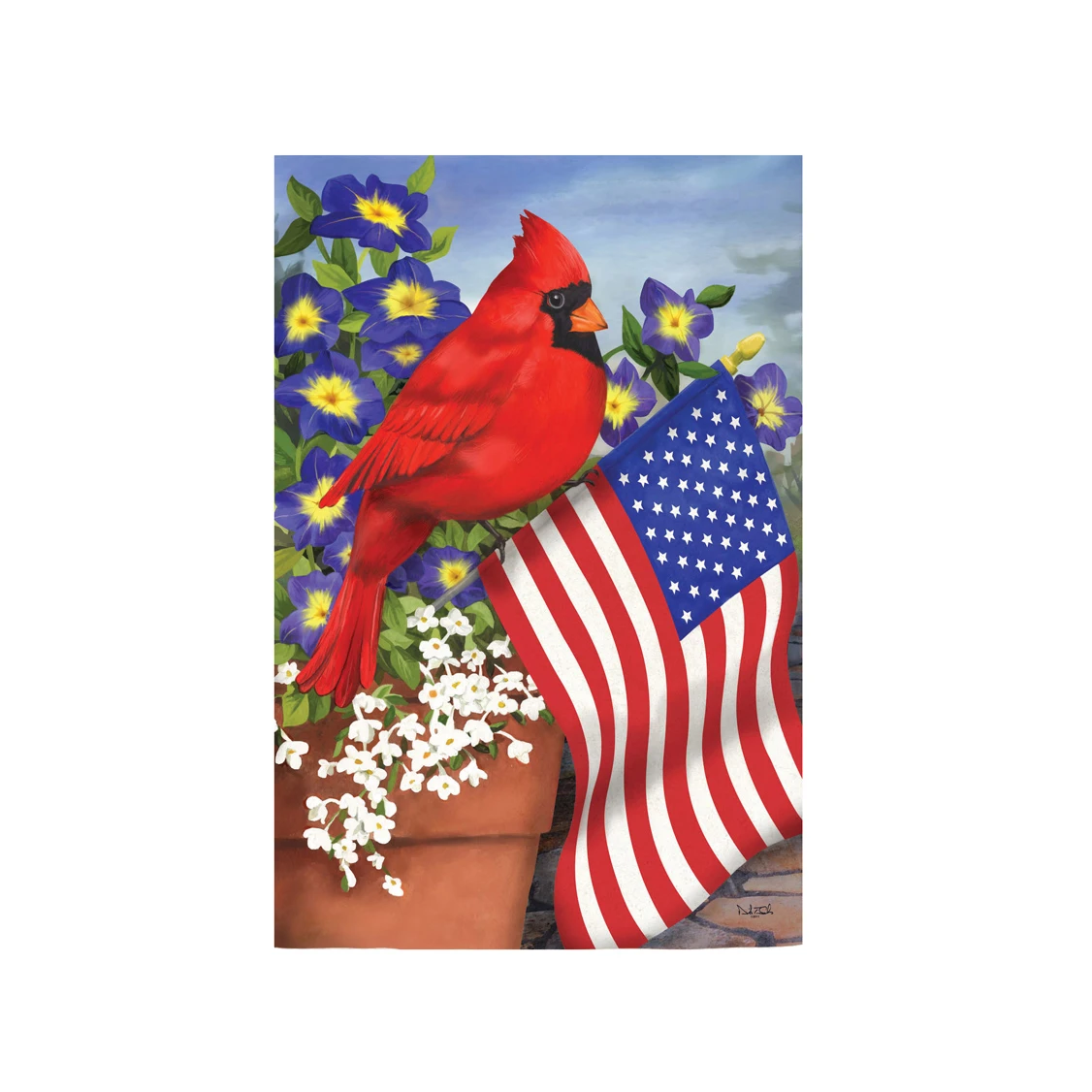 CARDINAL GLORY GARDEN FLAG