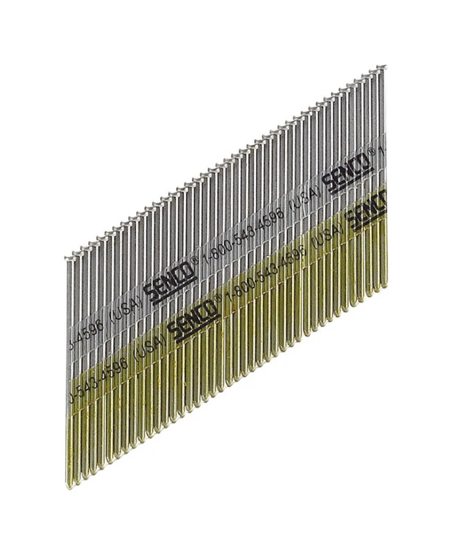 Senco DA21EABN Finish Nail, 2 in L, 15, Galvanized Steel, Brad Head, Smooth Shank