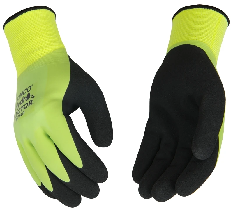 Kinco 1786P-L HydroFlector Waterproof Latex Coated Gloves, Men's Large Kinco 1786P-L HydroFlector Waterproof Latex Coated Gloves, Men's Large