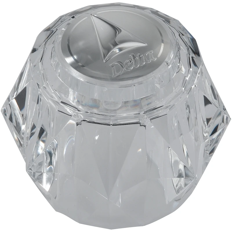 Acrylic Single Knob Clear Faucet Handle - Model Rp2392 - Durable Plastic Construction