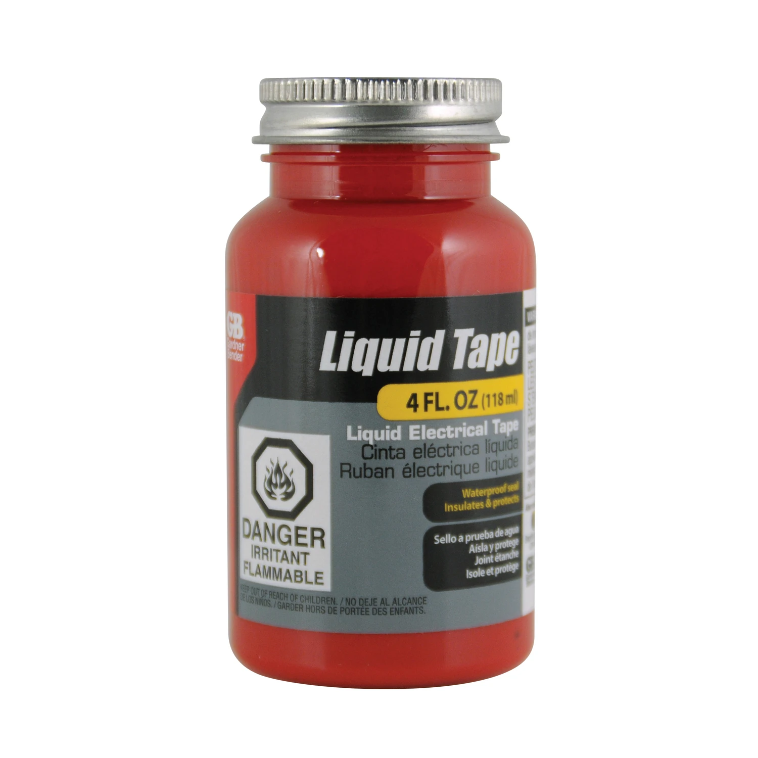 Gardner Bender LTR-400 Electrical Tape, Liquid, Red, 4 oz Bottle