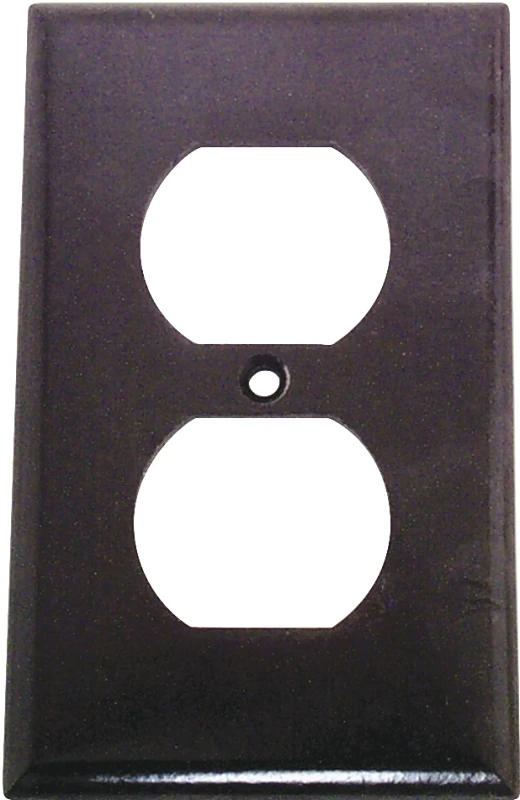 2132b-box 1 Gang Standard Brown Duplex Receptacle Wall Plate, 25 Pk