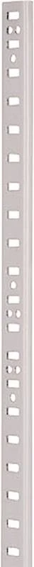 Pilaster Shelf Support, 48 In L X 5/8 In W X 1/4 In T, White
