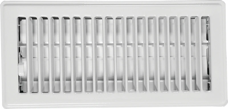 Imperial RG3296 Standard Floor Register, 5-1/4 in L, 9-1/4 in W, Steel, White, Powder-Coated
