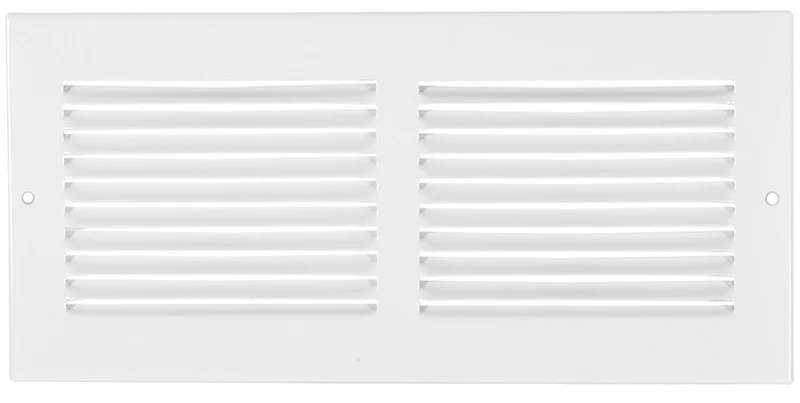 Rg0540 White Steel Sidewall Grille, 30 In X 6 In, Powder-coated