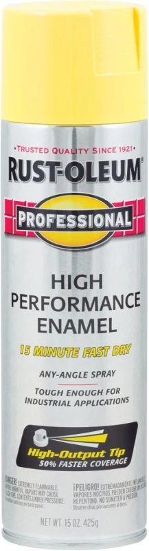 Rust-Oleum 7543838 Fast Dry Professional Spray Enamel, Safety Yellow, 15 Oz Rust-Oleum 7543838 Fast Dry Professional Spray Enamel, Safety Yellow, 15 Oz