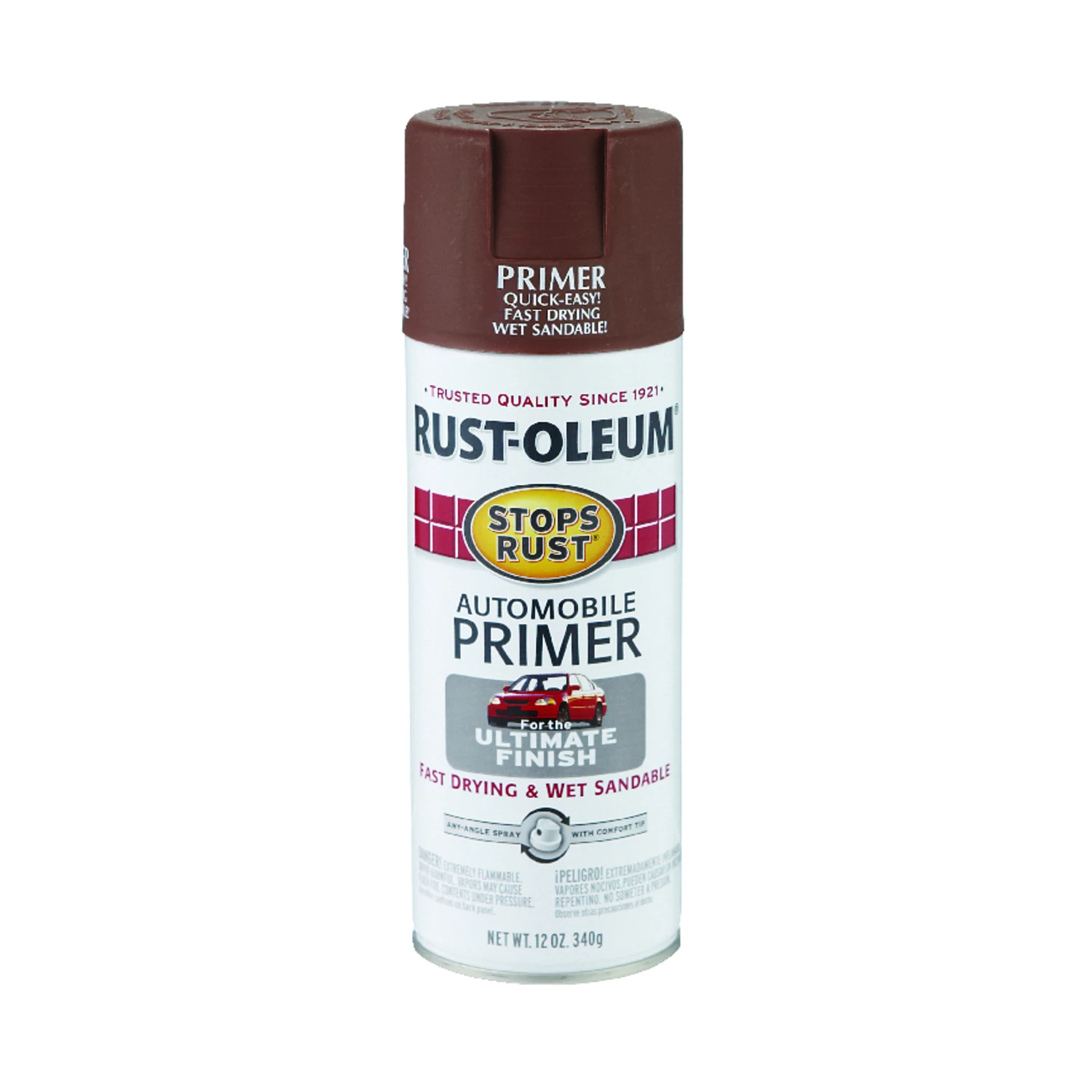 Stops Rust Automotive Primer, Red, 12-oz.