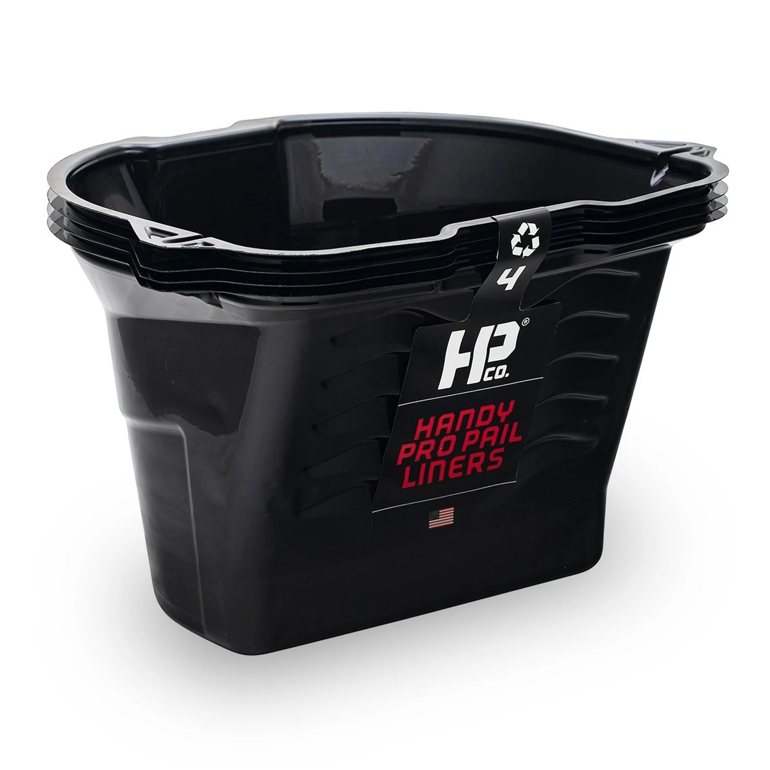 Paint Pail Liner, Black, 4-Pk.
