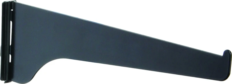 Series 80 Shelf Standard Bracket, Black Steel, 12-In.