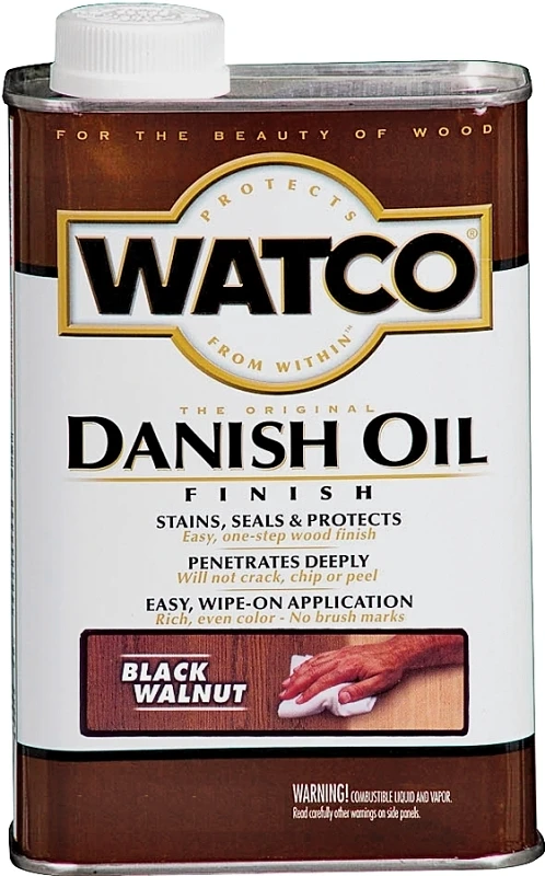 Danish Oil Wood Finish, Black Walnut, 1-Pt.