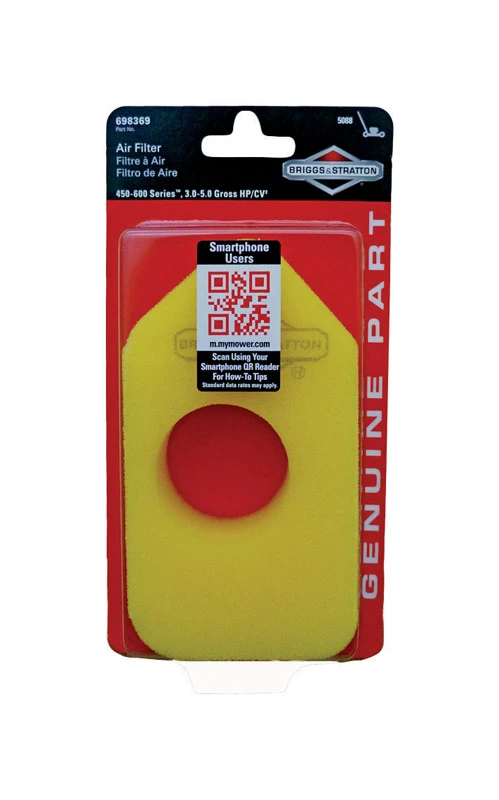 Lawn Mower Foam Air Filter Element