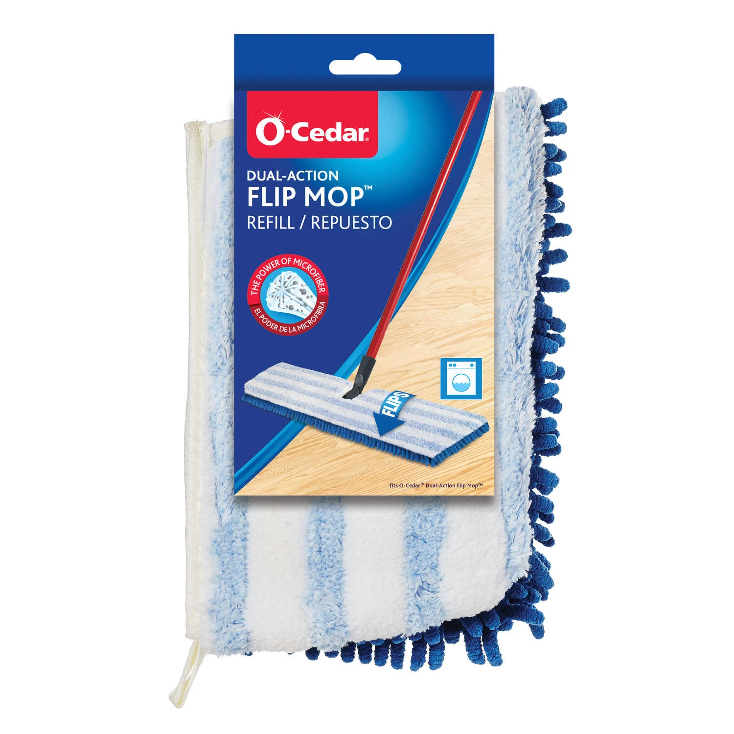 Dual Action Microfiber Flip Mop Refill