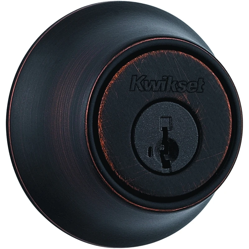 Kwikset 660 11P SMT F Deadbolt, 3 Grade, Keyed Key, Zinc, Venetian Bronze, 2-3/8 to 2-3/4 in Backset, KW1 Keyway