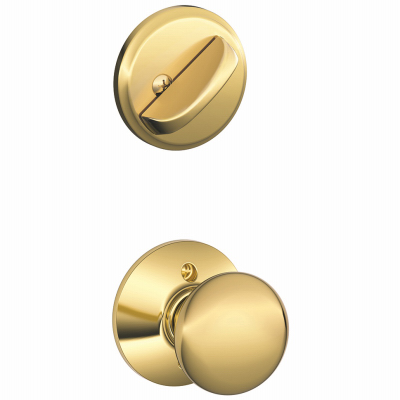 F59ply605 Plymouth Inside Trim Bright Brass Knob And Deadbolt