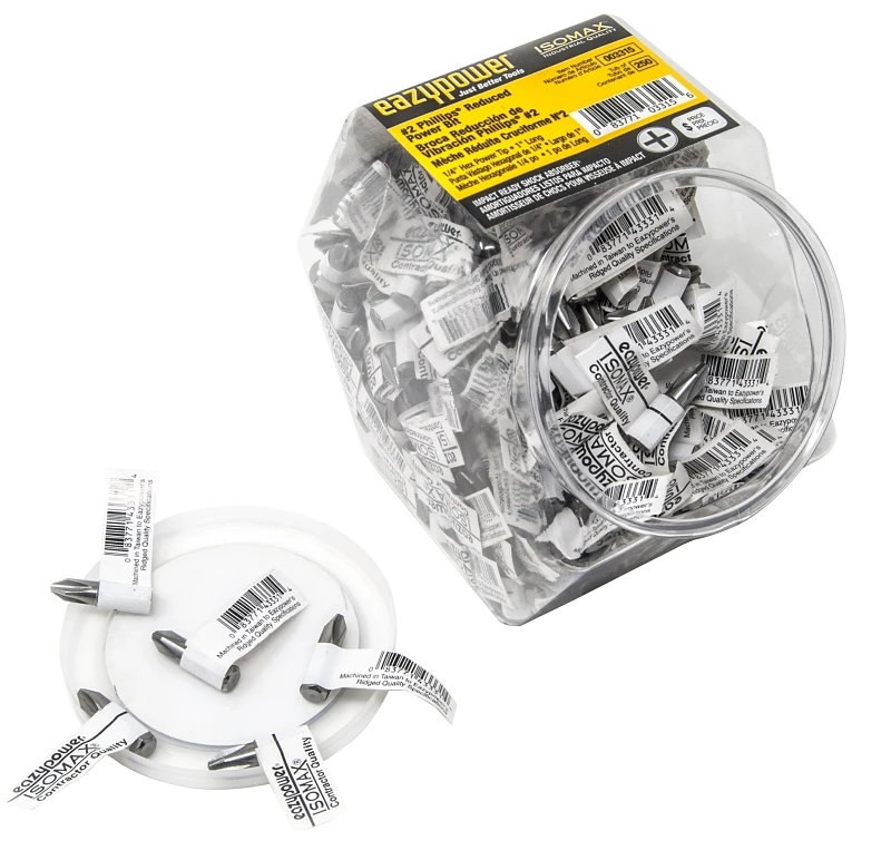 3315 No.2 Phillips Bits - Contractor Quality, 1/4 In Hex Shank