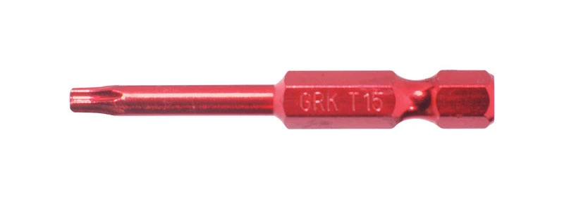 T15 X 2 In. L Power Bit Carbon Steel 2 Pc Red Finish