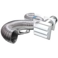 Lambro Industries 313WUL 4 In. x 8 Ft. Louvered Dryer Vent Kit