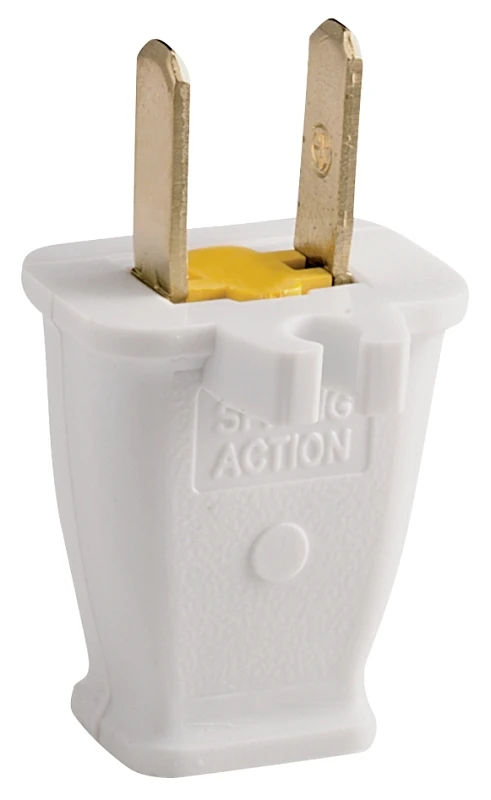 Sa940w Polarized Cord Plug 15a 125v With Cord Clip - White