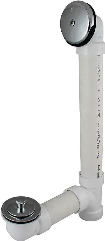 620lapvc Bath Drain Assembly Lift & Turn - Schedule 40 Chrome Finish