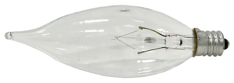 13448 15w 120v B10 E12 Decor Torpedo Light Bulb - 2 Pack