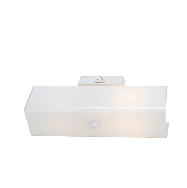 V88wh02-4413h-3l Two-light Bathroom Wall Fixture - White