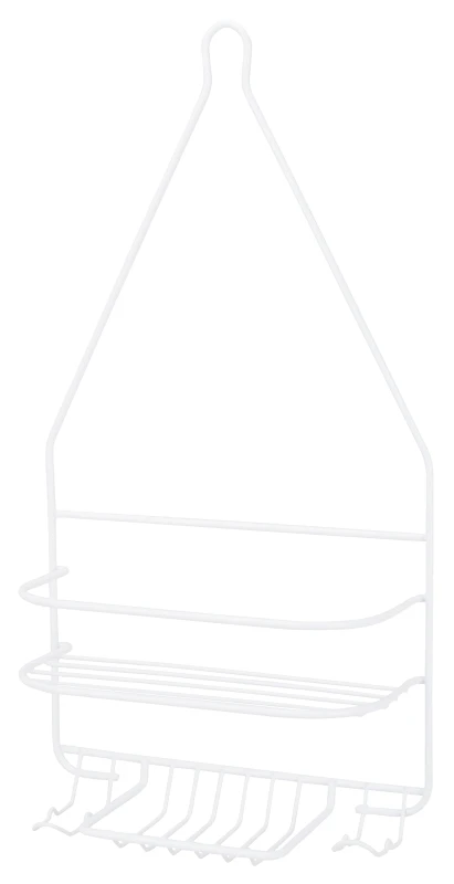 Small White Shower Caddy Model Ss-sc-25-pe-3l For Bath Essentials
